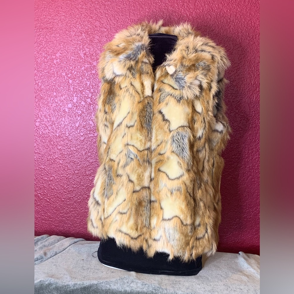 Rachel Zoe faux fur vest